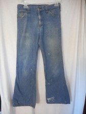 Vintage Lee Jeans flat front denim jeans 1960s Rare destroyed distressed