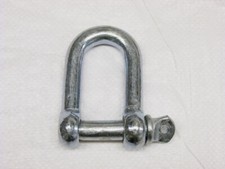 Galvanised Steel Dee Shackle Screw Pin 3MM - 25MM (Commercial Chain Connector)