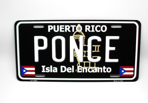 PUERTO RICO PONCE ISLA DEL ENCANTO METAL NOVELTY LICENSE PLATE - Picture 8 of 12