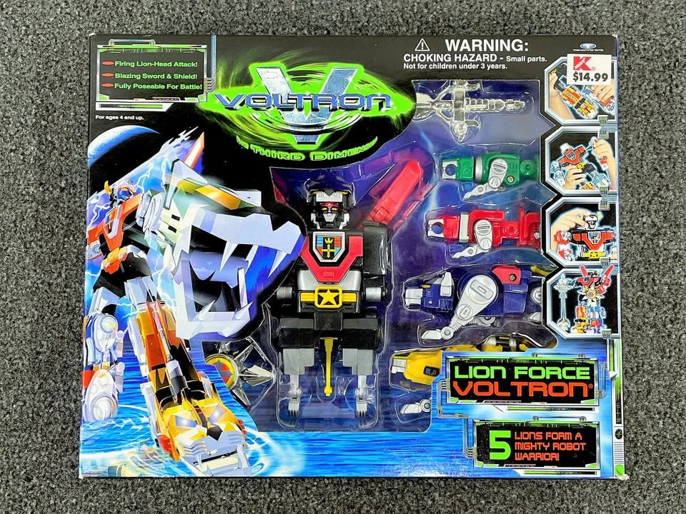 Trendmasters 1998 Lion Force Voltron The Third Dimension NIB NEW RARE UNOPENED - Image 2 of 4