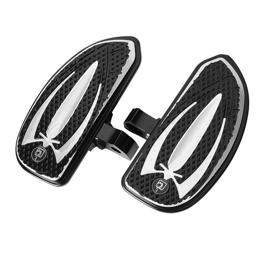 A Set Black Aluminum Alloy Rider Floorboards For Indian Scout/Bobber 2015-2024 - Picture 10 of 12