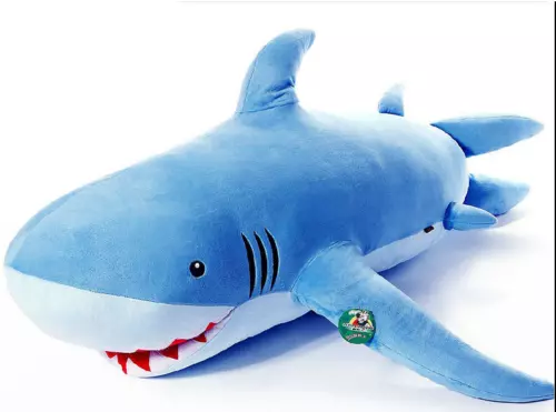 71(1.8M) GIANT HUGE SHARK STUFFED ANIMAL PLUSH SOFT TOY PILLOW SOFA BEAN  BAG