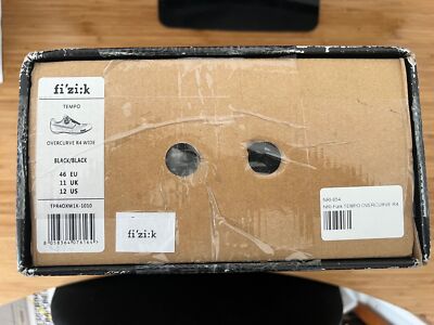 Fizik Tempo Overcurve R4 Wide Black/Black 46 Road Shoes