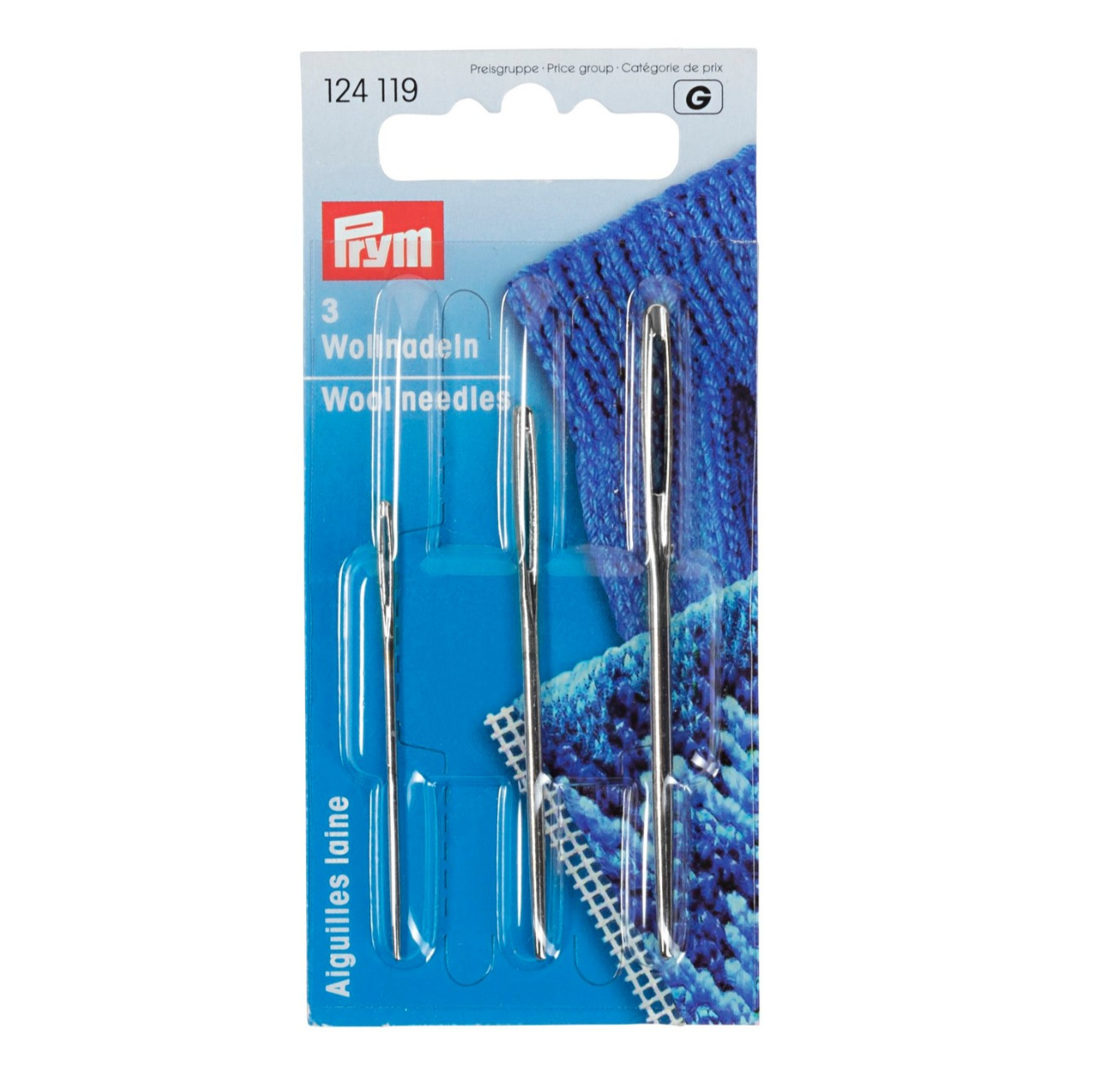 Prym Woll-/Smyrnanadeln silber 3 Stück - Bild 2