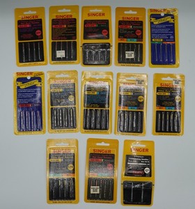 Lot of 13 Vintage Singer Sewing Machine Needles Red Band Yellow Band