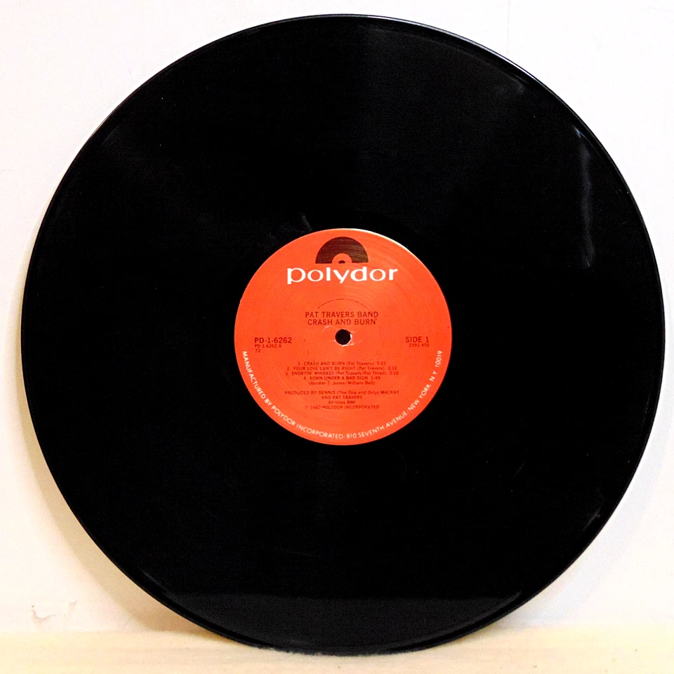 Pat Travers Band –Crash And Burn-1980 Polydor Classic Rock Vinyl LP Record - Image 3 of 4