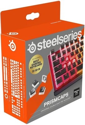 SteelSeries PrismCaps | Double-Shot-Tastenset mit  Pudding -Optik | Schwarz