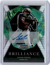 2022 Panini Prizm Draft #BR-GC Gavin Cross Brilliance Silver Prizm Auto