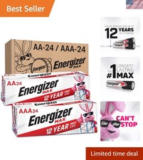 AA and AAA Batteries, 48 Count, Combo Pack Contains 24 Max Double A and 24 Ma...