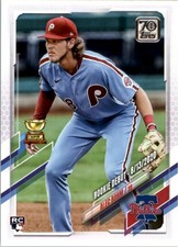 Alec Bohm RC 2021 Topps Update #US250 Phillies Rookie Debut Gold Cup Card
