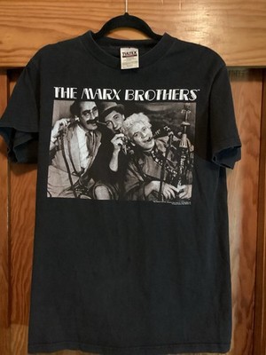 Vintage 90 s Groucho Marx Brothers Comedian Graphic T-Shirt.(Size M)