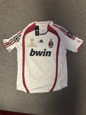 adidas AC Milan Fußballtrikot CL Kaka #22 Weiß/Rot/Schwarz Neu mit Etikett Gr.S