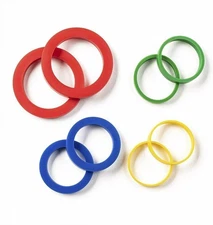 Mrs. Anderson's Baking Silicone Rolling Pin Rings - 8 Piece Set