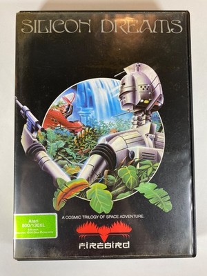 Silicon Dreams Atari 800 XL XE Firebird Complete CIB Novella Playguide Rare UK 