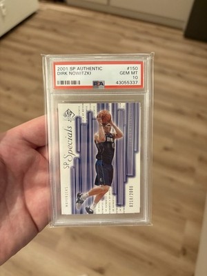 PSA 10 2001-02 SP Authentic - Sp Specials Dirk Nowitzki #150 /2000   Pop 3!