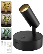 Battery Operated Spot Light Indoor with Remote 3000mAh 3 Color Dimmable Wireless