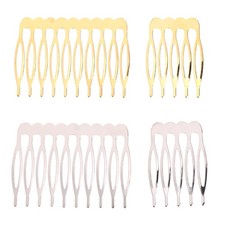 5/10 Teeth Metal Hair Comb Claw Hairpins for Wedding Jewelry Making Findings