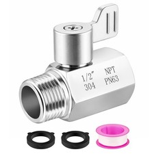 Shower Shut Off Valve, Shower Head Shut Off Valve with Handle Lever, 1/2" NPT...