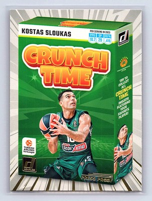 Kostas Sloukas 2023-24 Donruss EuroLeague #10 Crunch Time Press Proof