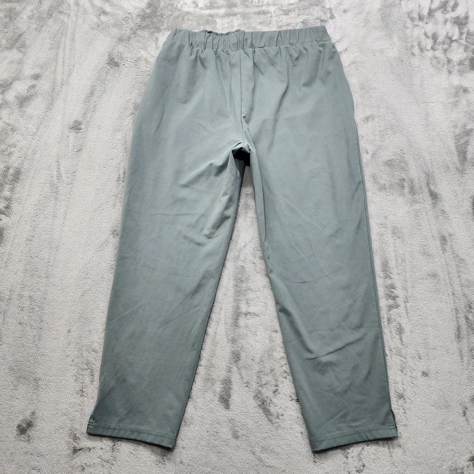 Joie Pants Womens M Green Pull On Tapered Crop Drawstring Pockets Casual Lounge - Imagem 4 de 4