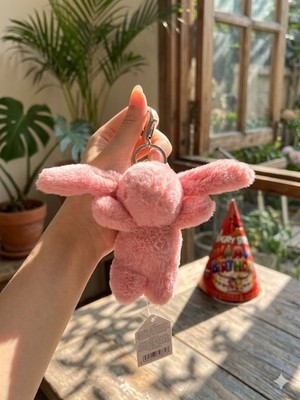  Tulip Pink Bunny ぬいぐるみ キーホルダー NWT Jellycat Bashful Bunny Tulip Bag Charm Plush Keychain Pink | eBay