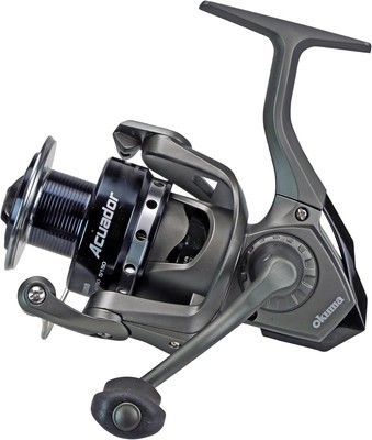 Okuma Acuador 4BB Steel Drive Lightweight Freshwater Spinning 1000, Black 