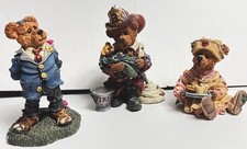 Lot of 3 Boyds Bears  Friends Resin Bear Figurines The Bearstone Collection