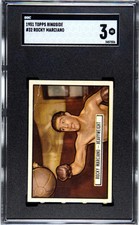 1951 Topps Ringside #32 Rocky Marciano Rookie HOF SGC 3 Well Centered 