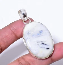 Moonstone - Sri Lanka Designer Handmade 925 Sterling Silver Pendant 2.03" P251