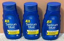 3 Selsun Blue 11 Oz. Daily Care Itchy Dry Scalp Anti-Dandruff Hydrating Shampoo
