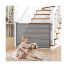 Retractable Baby Gate for Stairs  Doorways, Dog Gate Indoor Ou... FAST USA SHIP