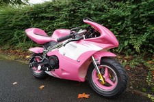 49cc Mini Pocket Bike Motorcycle Sports Replica 2 Stroke PINK Petrol Off Road