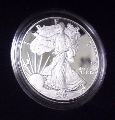 2007-W 1 oz Proof Silver American Eagle (w/Box & CoA)