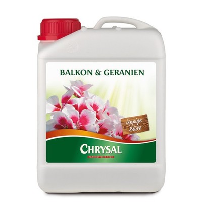 Chrysal Balkon und Geranien - 2,5 Liter Flüssigdünger Pflanzennahrung Dünger 