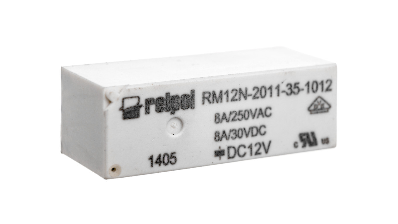 Relays miniature 1P 10A 12V DC PCB RM12N-2011-35-1012 2614990 /T2UK
