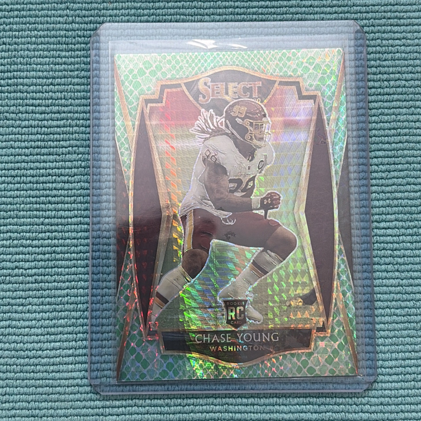 2020 Chase Young Select Premier Level Dragon Scale /67 (#164) Case Hit