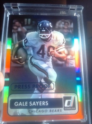 2015 PANINI DONRUSS - GALE SAYERS PRESS PROOF BLUE /99 SP CHICAGO BEARS HOF