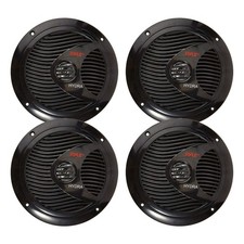 Pyle PLMR60B 6 .5" 150W Dual Cone Waterproof Marine/Car Audio Speakers Qty 4 