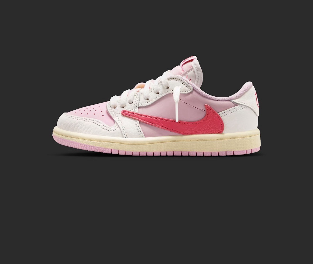 Jordan 1 Retro Low OG SP Travis Scott 'Tropical Pink' (PS) - Size 3Y - CONFIRMED