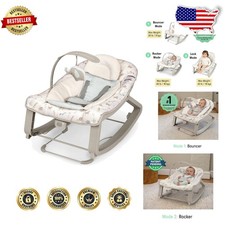 Keep Cozy 3-in-1 Baby Bouncer Rocker Green Infant Toddler Seat 40lb