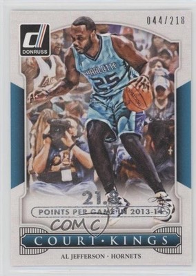 2014-15 Panini Donruss Court Kings Stat Line Season 44/218 Al Jefferson #32 ww7