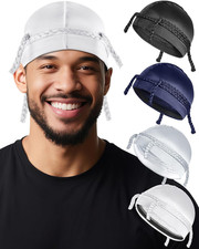 Wave Cap for Men Women Silky Elastic Satin Dorag, Maximum Wave Formation, Ultra-