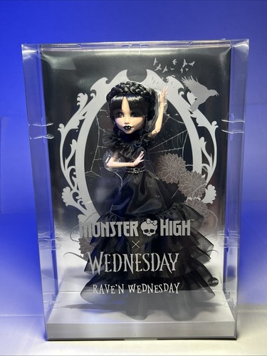 Monster High x Wednesday Addams Rave'N Dress BY MATTEL