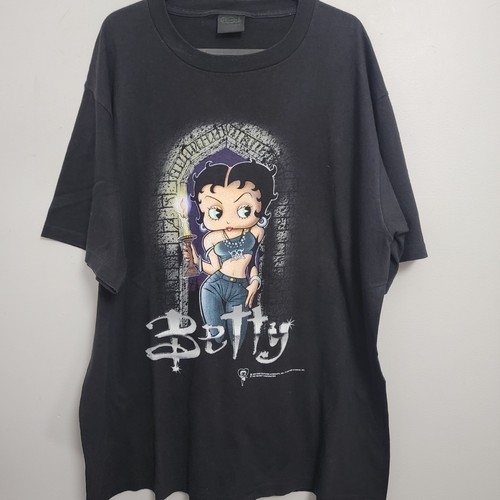 Rare BETTY BOOP Buffy The Vampire Slayer Horror Promo Shirt XL