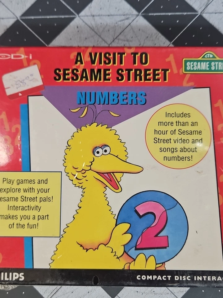 Visit to Sesame Street Numbers (Philips CD-i, 1991) New Sealed Jim Henson NOS - Image 4 of 4