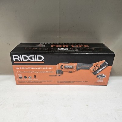 RIDGID R86241K 18 VOLT CORDLESS OSCILLATING MULTI-TOOL KIT IN BOX