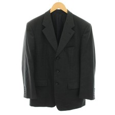 Christian Dior Vintage Single Check Tailored Jacket Charcoal Gray 75
