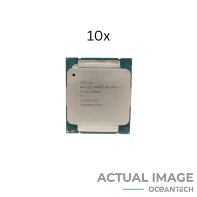 LOT OF 10 Intel Xeon E5-2650 v3 2.3GHz LGA2011-3 10-Core CPU Processor SR1YA