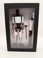 Tesla Bot Action Figure Optimus Gen 1 Black & White W/ Charging Stand In Box