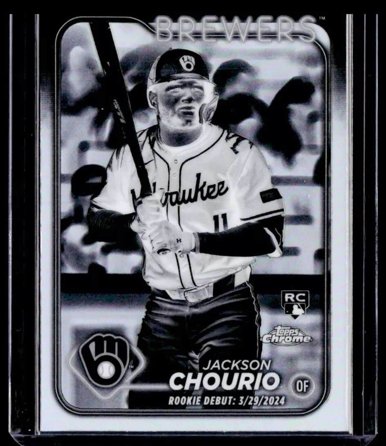 2024 Topps Chrome Update #USC30 Jackson Chourio Negative Refractors